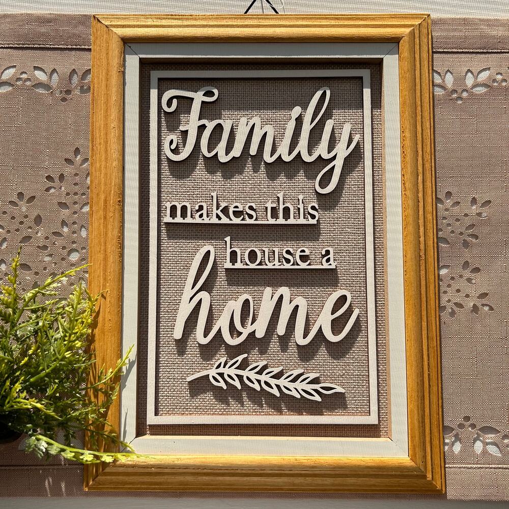 NWT Michaels "Family Makes This House A Home" Wall Decor by Ashland